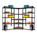 3 BAY SHELVING OFFER! | Black | 300mm Deep | Ref:BS010