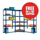 3 BAY SHELVING OFFER! | Blue | 400mm Deep | Ref:BS016