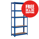Boltless Shelving | 900mm x 400mm x 1800mm | Blue | Ref:BS005
