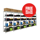 5 BAY SHELVING OFFER! | Galvanised | 400mm Depth | Ref:BS021