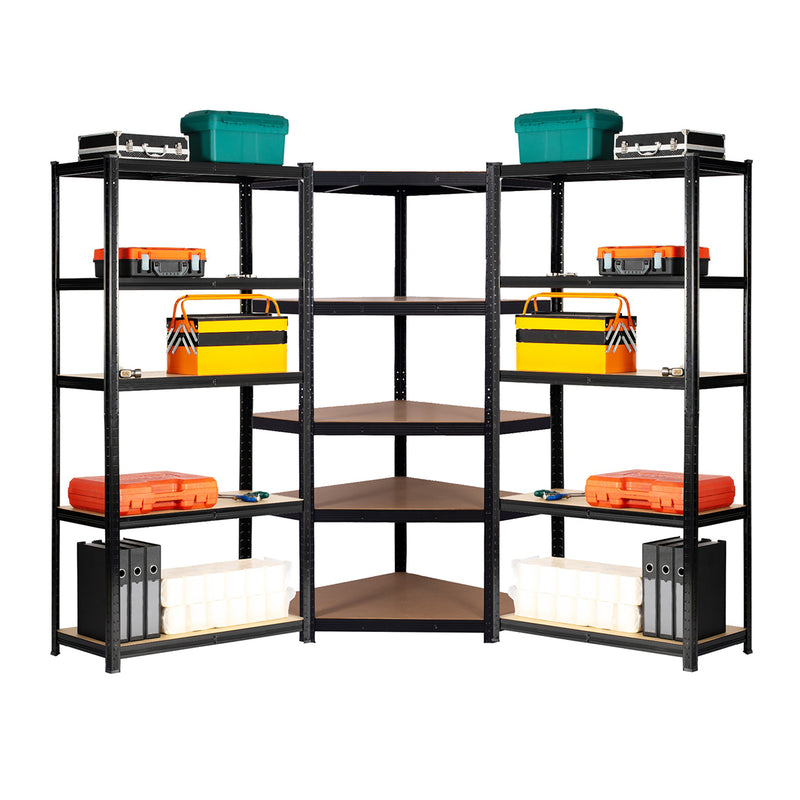 3 BAY SHELVING OFFER! | Black | 400mm Deep | Ref:BS009