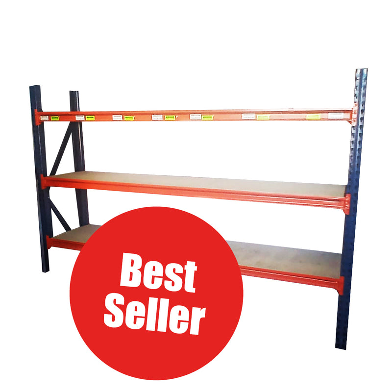 Mecalux Long Span Shelving 2.9m Long 850mm Deep (Used) Ref:LS023