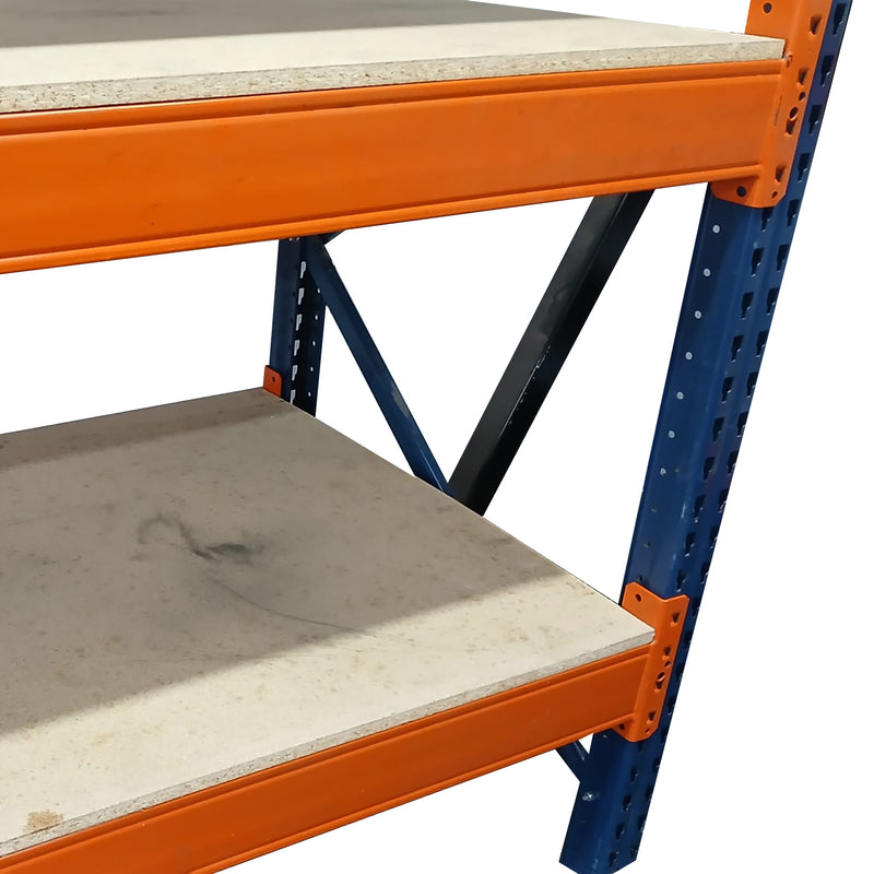 Mecalux Long Span Shelving 2.4m Long 850mm Deep (Used) Ref:LS035
