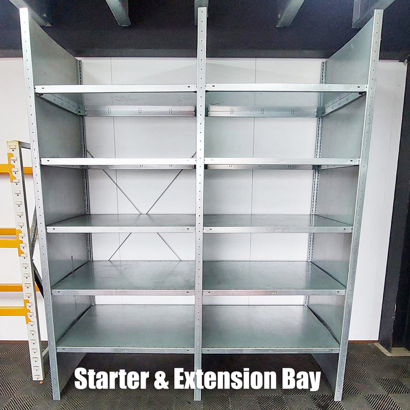 Small Part Galvanised Shelving (Used) Ref:SP007